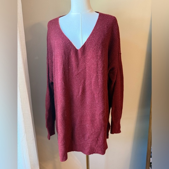 Free People Cozy Waffle Knit Tunic - Picture 1 of 4